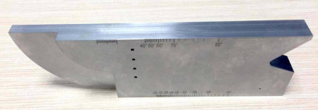 Калибровочный образец по ISO 19675 для настройки дефектоскопов на фазированной решетке